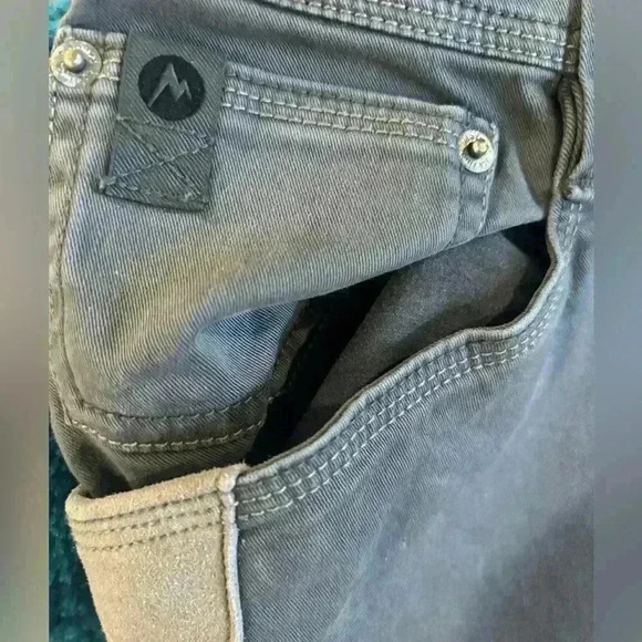 Marmot Men’s Gray Hiking Pants Size 38 XXL. Style #H43120 . Suede detail. - Picture 4 of 8